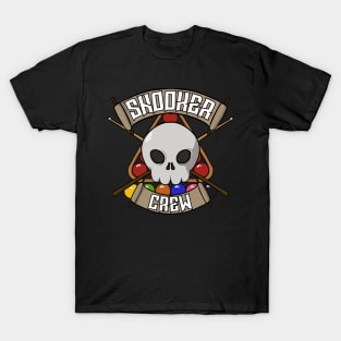 Snooker crew Jolly Roger pirate flag T-Shirt